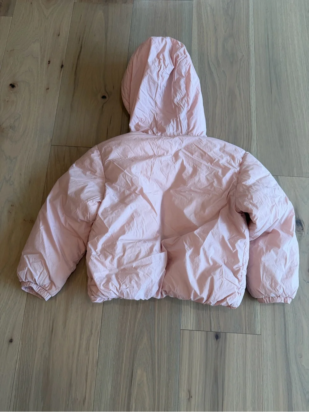 Old Navy Light Pink Hooded Puffer Jacket for Girls